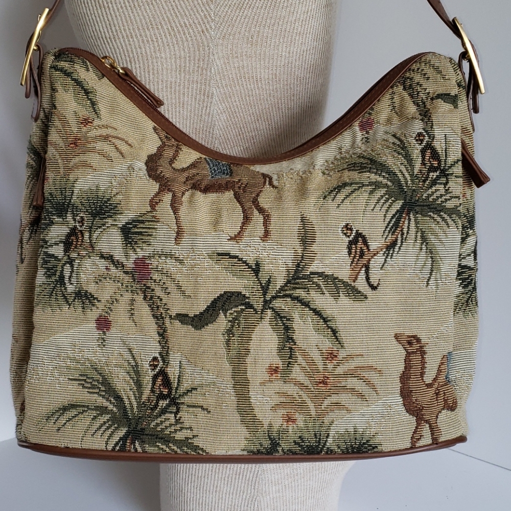 Camel And Monkey Tapestry Purse